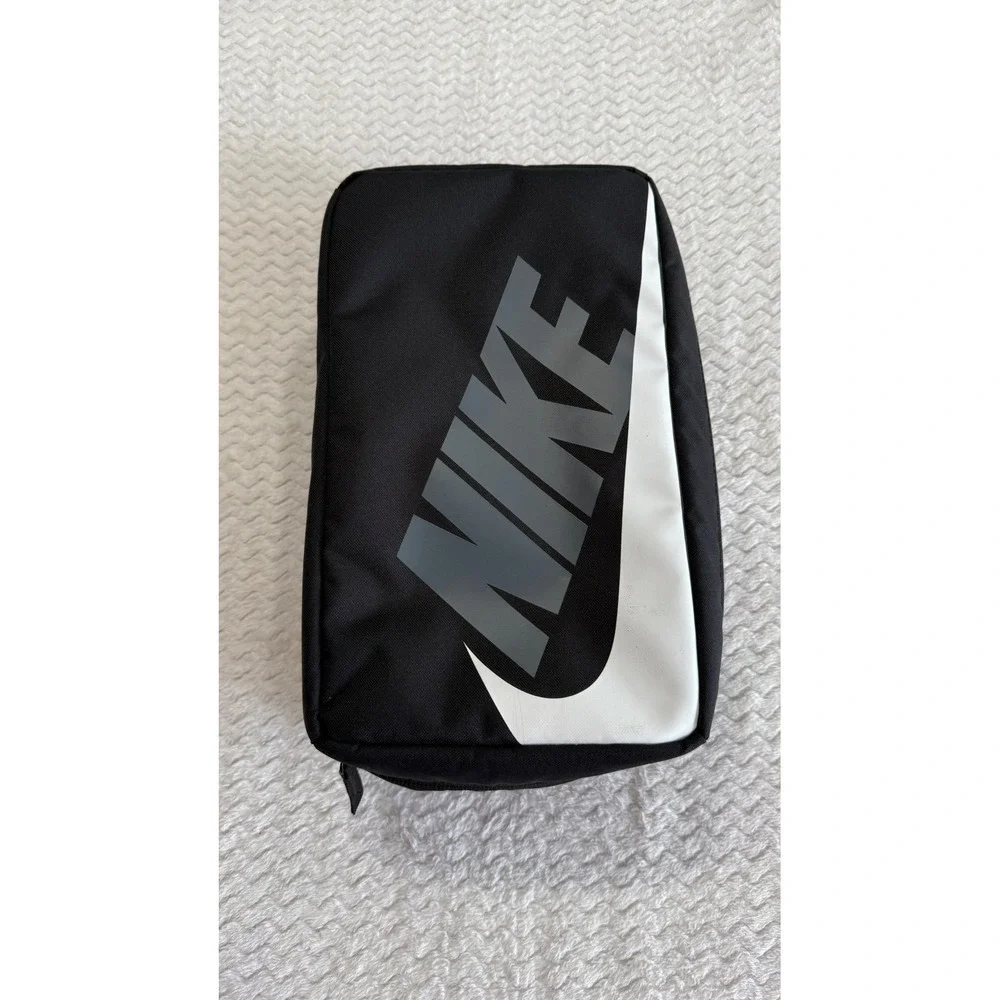 Nike Shoe Carry Bag Black White Grey Swoosh Air Travel Gym Organizer BA6149-011